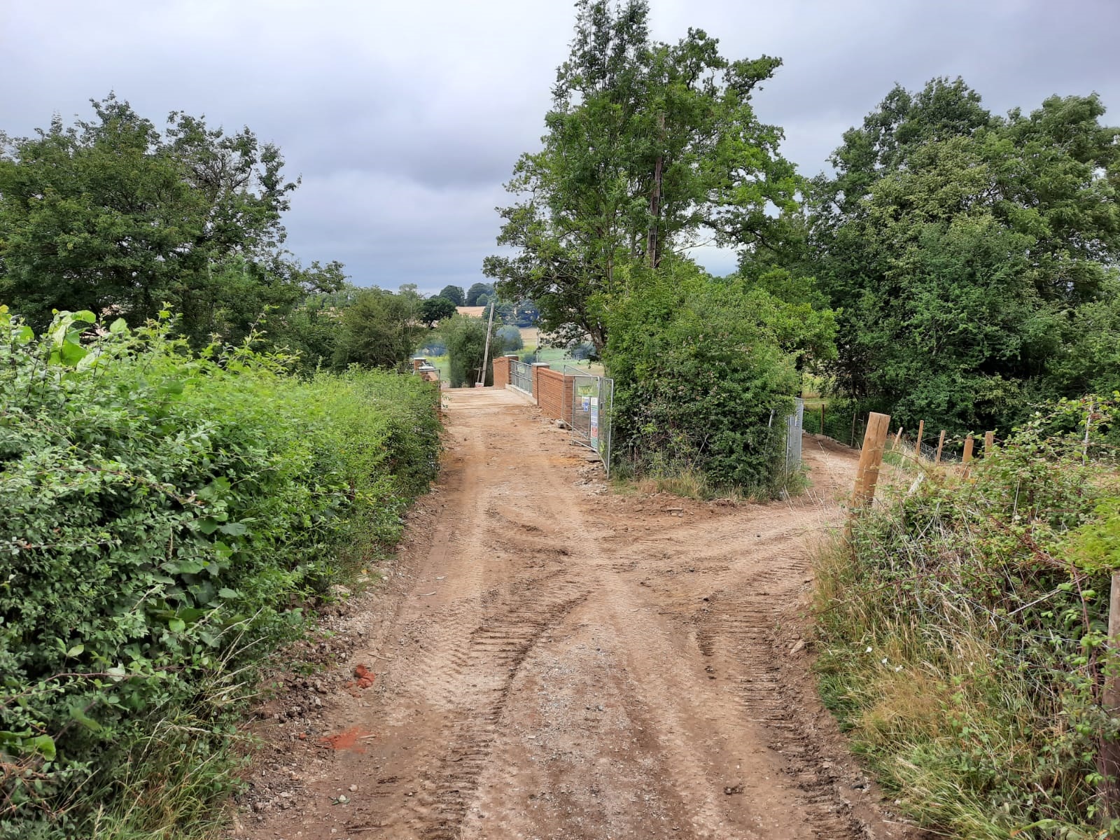 Bridge now open, view looking west The Wey & Arun Canal Trust